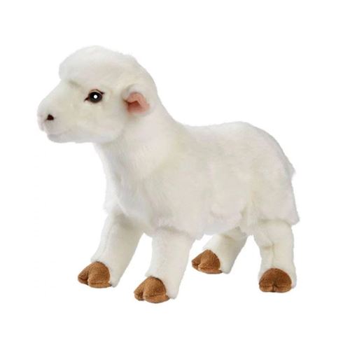Non Communiqué Blanc Agneau Peluche 28Cm