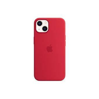Apple - Coque de protection pour téléphone portable - compatibilité avec MagSafe - silicone - rouge - pour iPhone 13