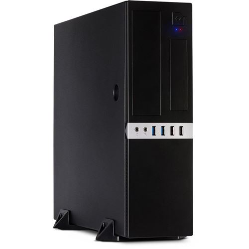 Inter-Tech IT-503 - SFF - mini ATX - pas d'alimentation (TFX12V) - noir mat - USB/Audio