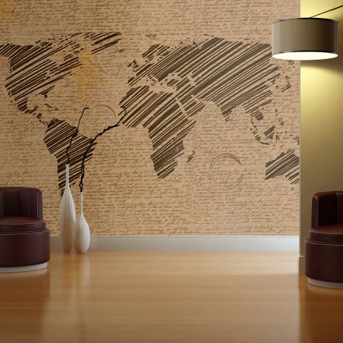 Papier peint - Notes from journeys - Décoration, image, art | Carte du monde |
