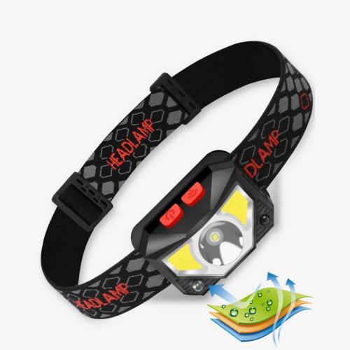 USB rechargeable LED Lampe frontale Head Light lampe torche camping en plein air lampe de poche