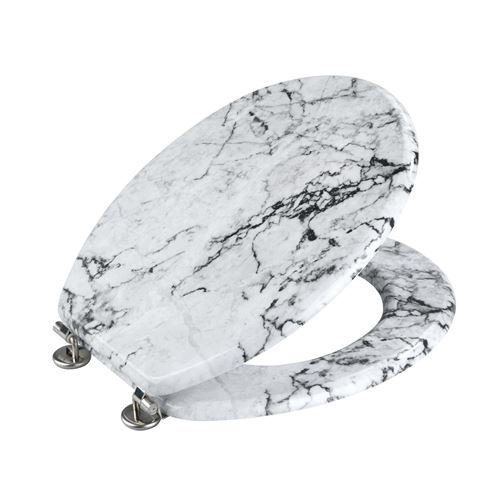 Wenko Abattant WC en MDF design marbre Onyx Blanc Onyx Achat prix fnac