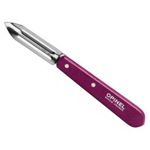 Econome Opinel N 115 Aubergine Eplucheur Lame 6 Cm Inox Hetre Cuisine