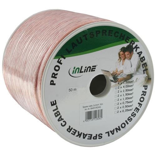 InLine câble pour haut-parleur en vrac - 50 m
