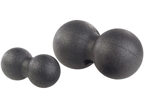 Double-balles de massage et d'exercice Ø 8 et 12 cm