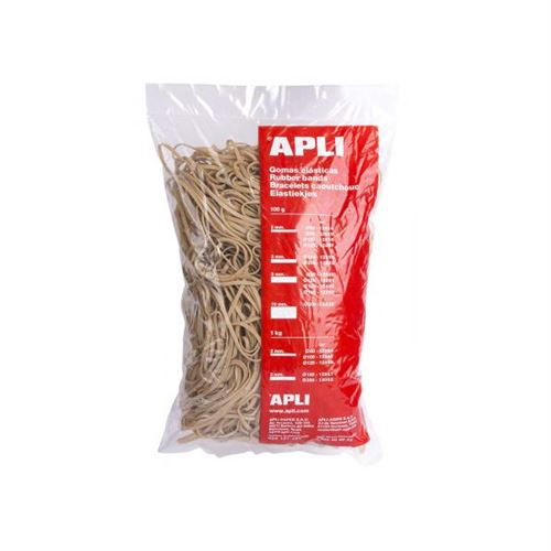 Bracelets caoutchouc 120x5mm sachet de 100g - Apli
