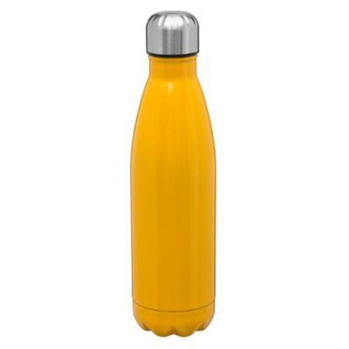 Bouteille isolante - 7,2 x 27 cm - Inox - Jaune
