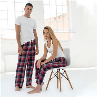 Skinnifit Pantalon de pyjama Tartan femme 2XS rouge bleu marine UTRW6025 Pantalons de sport Achat prix fnac