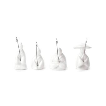 Kikkerland CU127 Lot de 4 Supports pour sachets de thé Motif pêcheur