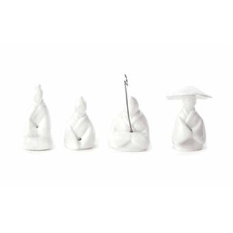 Kikkerland CU127 Lot de 4 Supports pour sachets de thé Motif pêcheur