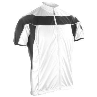 Spiro - Haut polaire de cyclisme à fermeture zippée - Homme (S) (Blanc/Noir) - UTRW1484 - 1