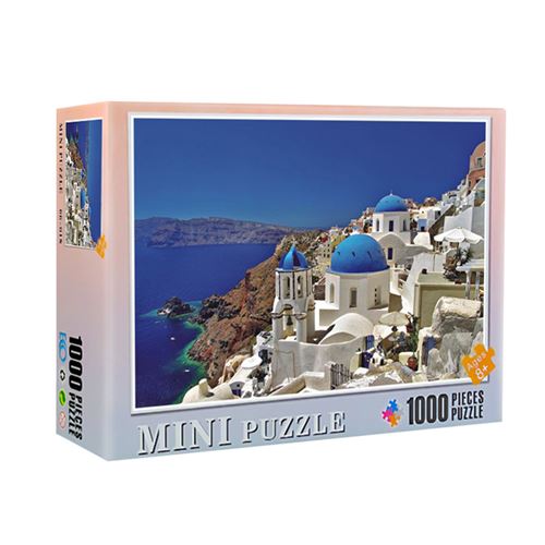 Puzzle 1000 pièces Ville d'Oia, Grèce Matériel papier 2 mm