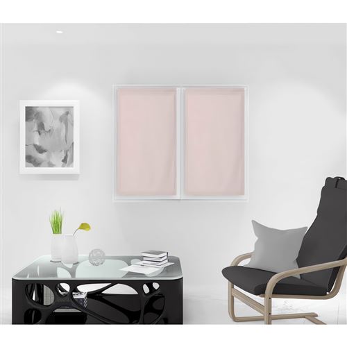 Paire de brise bise 45x90 cm DOLLY rose