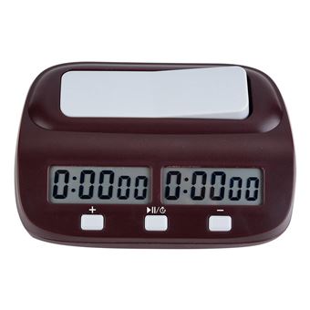 Horloge D'échecs Numérique Yuanpgky – Modes Basic/Delay/Bonus/Byo-yomi – écran Grand – économique – 2 Piles AAA