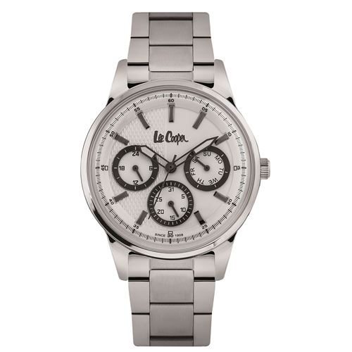 Lee Cooper Montre analogique multifonctions bracelet métal LARGO Argent