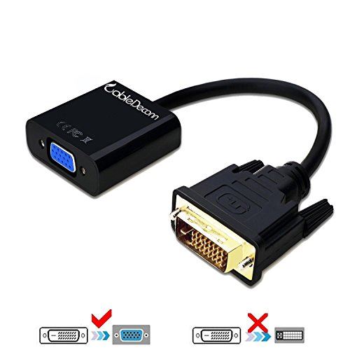 CableDeconn Active DVI-D Link 24 + 1 mâle vers VGA femelle M/F Câble adaptateur Convertisseur vidéo