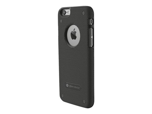 Urban Revolt Endura - Achterzijde behuizing voor mobiele telefoon - metaal, rubbercoating - zwart - voor Apple iPhone 6