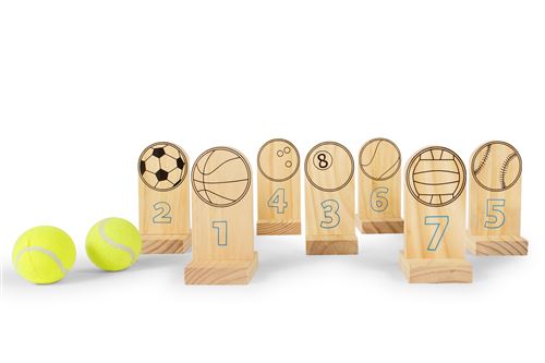 BS Toys jeu de lancer Ball Throwing Game9-pièces