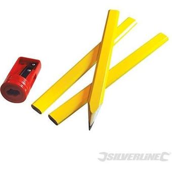 Crayons de menuisier et taille-crayon