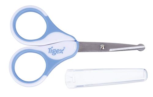 Tigex Ciseaux Spatulés avec Étui Protecteur Coloris Aléatoires