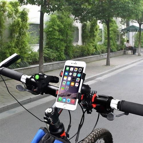 Support Velo pour MOTOROLA Moto X Play Smartphone Guidon Pince GPS Noir Universel 360 Rotatif VTT Cyclisme Universel
