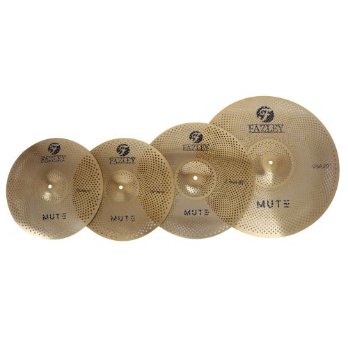 Fazley CYM-MUTE-G Low Noise set de cymbales dorées 14-16-20