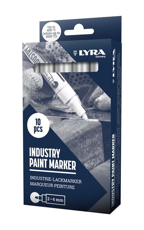 Lyra L4040001-1-10 Industry - Marqueur blanc - 1 pi&egrave;ce - Couleur :