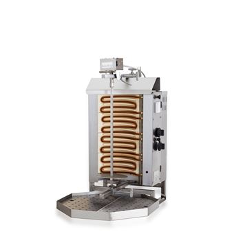 Broche Kebab électrique Professionnelle Triphasée – Capacité 75 Kg – 3 Zones De Cuisson – 9 KW – 480x525x1120 Mm - 5
