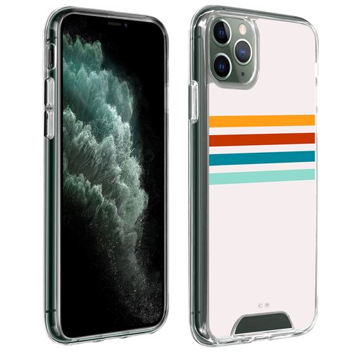 Coque pour iPhone 11 Pro Max Imprimé Stripes Made In France Antichoc