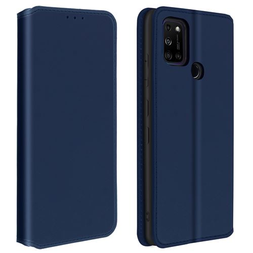 Avizar Housse pour Wiko View 5 / 5 Plus Folio Portefeuille Fonction Support Bleu Nuit