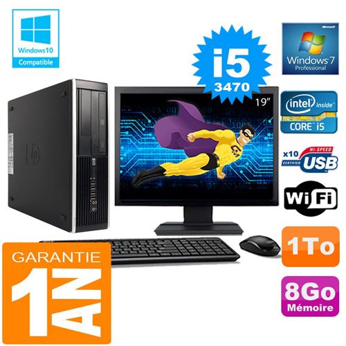 Acheter Pc hp compaq 8300 sff core i5-3470 ram 8go disque 1 to wifi w7 ecran 19' État correct - 249,00 € Pc hp compaq 8300 sff core i5-3470 ram 8go disque 1 to wifi w7 ecran 19' État correct - Hewlett-Packard reconditionné disponible sur Fnac