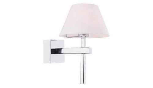 HOMEMANIA Lampe Murale Botiga Applique - à Cône - Chrome en Verre, Métal, 18 x 13 x 22 cm, 1 x G9, Max 40W