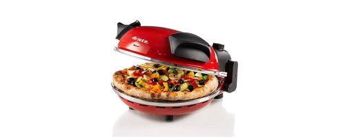Ariete Multicolore Four À Pizza Électrique 0909 1200 W 400°C Pierre Antiadhésive 33 Cm
