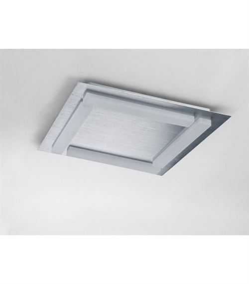 Plafonnier Verona 4 Ampoules 20W LED 3000K, 1800lm, aluminium satiné/acrylique givré