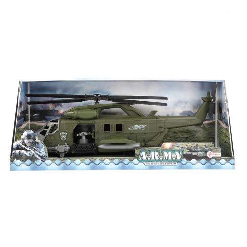 Toi-Toys hélicoptère de combat vert 20 cm