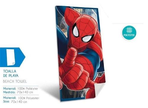Disney Serviette de Plage, Polyester, Bleu, 140X70 Cm