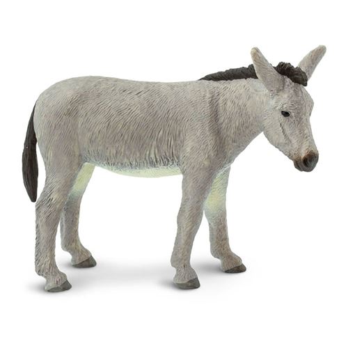 Safari âne junior 11 cm gris caoutchouc