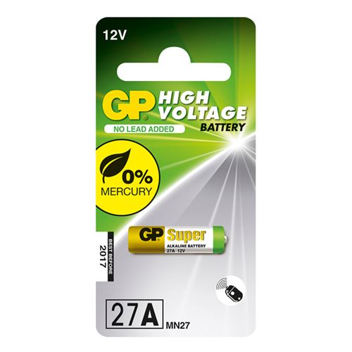GP BATTERIES Pile Alcaline Sp&eacute;ciale - GP 27A-C5 - Carte de 5