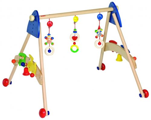 Portique d'activités en bois 3 en 1 Train Heimess
