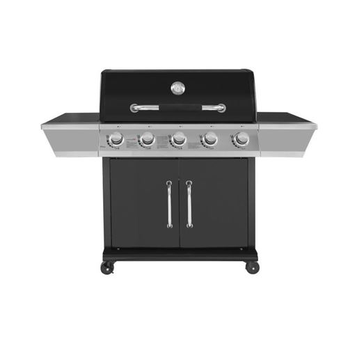 DUKE Barbecue a gaz 5 feux Grille + plancha fonte 84 x Cookingbox Duke Barbecue à gaz 5 feux Grille + plancha