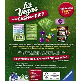 Jeu d'ambiance Ravensburger Las Vegas More ca$h more dice