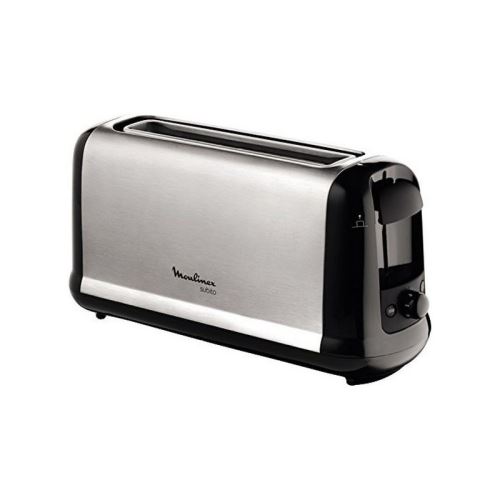 Moulinex Subito LS260800 - broodrooster - opgeruwd roestvrij staal/zwart