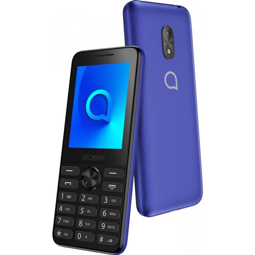 ALCATEL  20,03 T&eacute;l&eacute;phone Portable GSM (Ecran: 2,4 Pouces - Micro-SIM - Linux) Metallic Blue