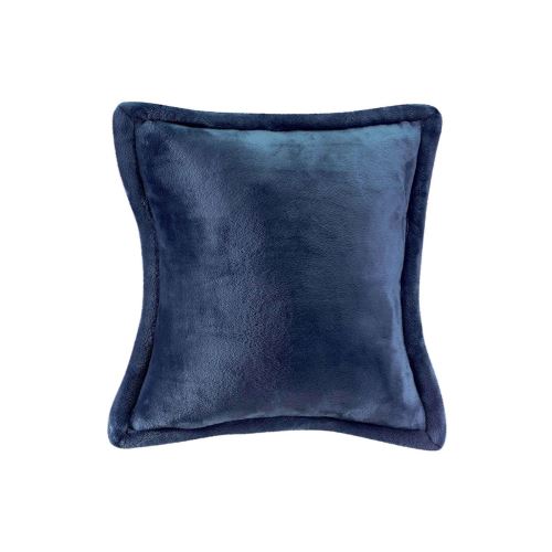 Coussin doux bleu 50 x 50 cm FERO