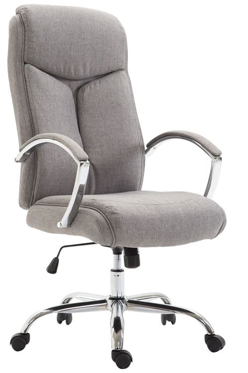 CLP Fauteuil de bureau XL Vaud tissu , Gris