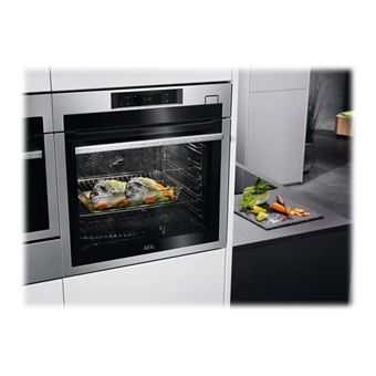 AEG SteamCrisp BSE778380M - Four - avec fonction vapeur - intégrable - WiFi - niche - largeur : 56 cm - profondeur : 55 cm - hauteur : 59 cm - avec système auto-nettoyant - Classe A++ - acier inoxydable