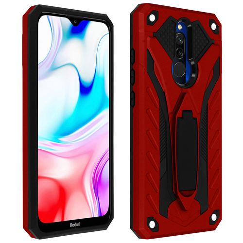 Coque pour Xiaomi Redmi 8 / 8A Bi-matière Antichoc Béquille Fonction Support XCOLO