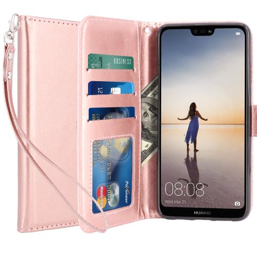 Housse pour Huawei P20 Lite Coque Etui de luxe Portefeuille Porte Carte Et Billet (avec bequille) - ADVANSIA