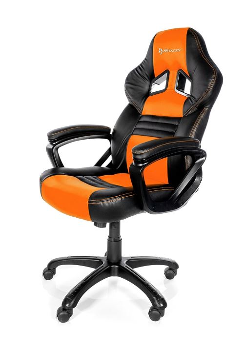 Arozzi Monza Fauteuil Gamer, Faux Cuir, Orange, 50 x 55 x 130 cm