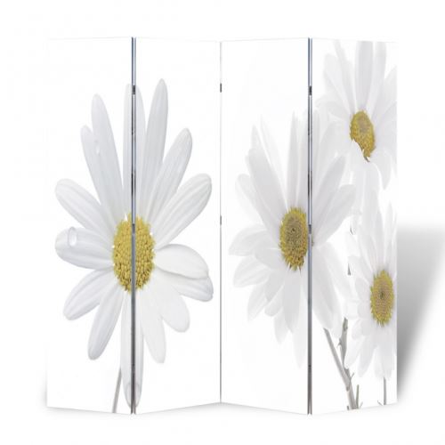 Paravent fleuris recto verso 160 x 180 cm